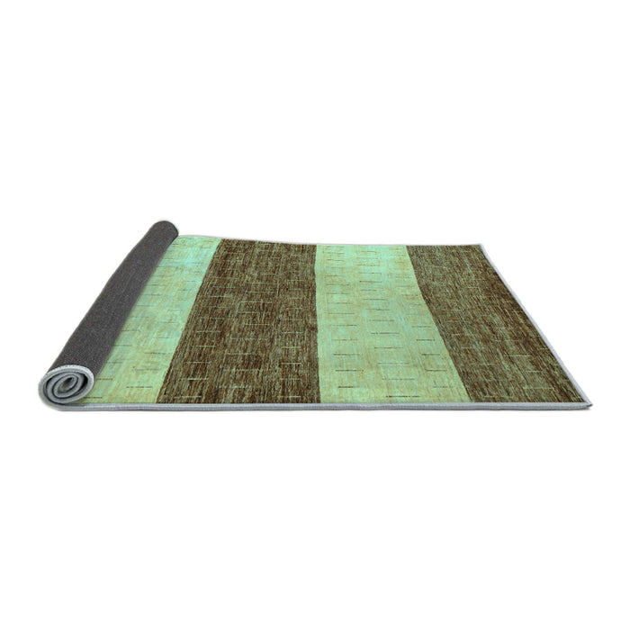 Sideview of Abstract Light Blue Modern Rug, abs44lblu