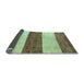 Sideview of Abstract Light Blue Modern Rug, abs44lblu