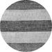 Round Abstract Gray Modern Rug, abs44gry