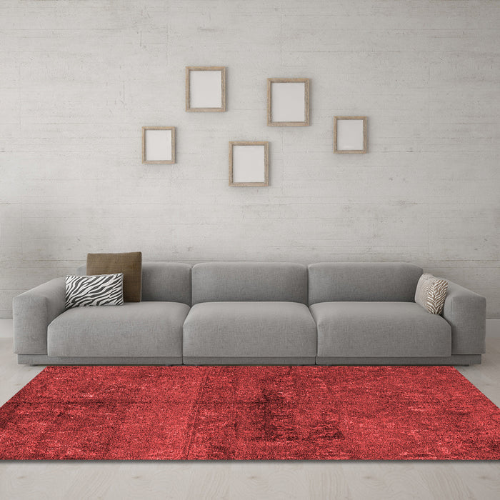 Bohemian Red Washable Rugs