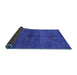 Sideview of Persian Blue Bohemian Rug, abs4500blu