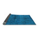 Sideview of Persian Light Blue Bohemian Rug, abs4500lblu