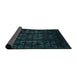 Sideview of Abstract Teal Green Modern Rug, abs4501