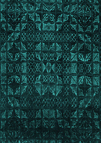 Abstract Turquoise Modern Rug, abs4501turq