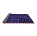 Sideview of Abstract Purple Modern Rug, abs4501pur