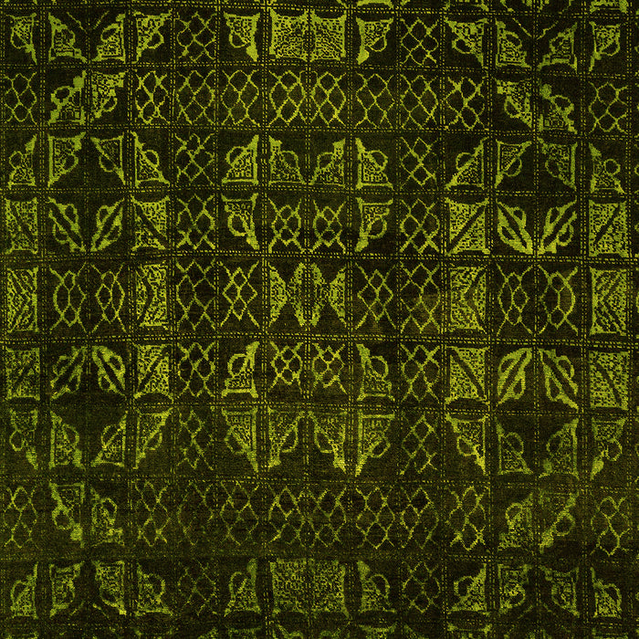 Abstract Yellow Modern Rug, abs4501yw