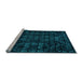 Sideview of Machine Washable Abstract Light Blue Modern Rug, wshabs4501lblu