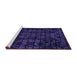 Sideview of Machine Washable Abstract Purple Modern Area Rugs, wshabs4501pur