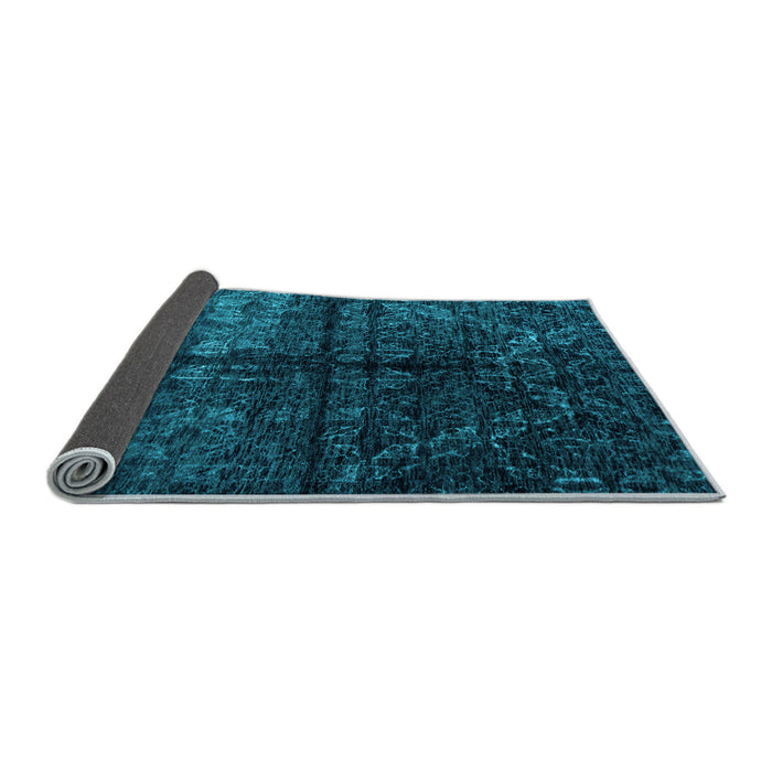 Sideview of Abstract Light Blue Modern Rug, abs4502lblu