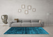 Machine Washable Abstract Light Blue Modern Rug in a Living Room, wshabs4502lblu