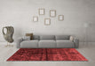 Modern Red Washable Rugs