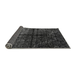 Sideview of Abstract Gray Modern Rug, abs4502gry