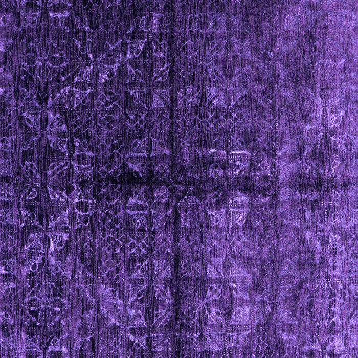 Square Abstract Purple Modern Rug, abs4502pur
