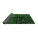 Sideview of Abstract Emerald Green Modern Rug, abs4502emgrn