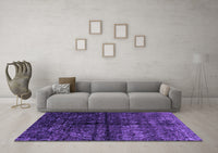 Machine Washable Abstract Purple Modern Rug, wshabs4502pur