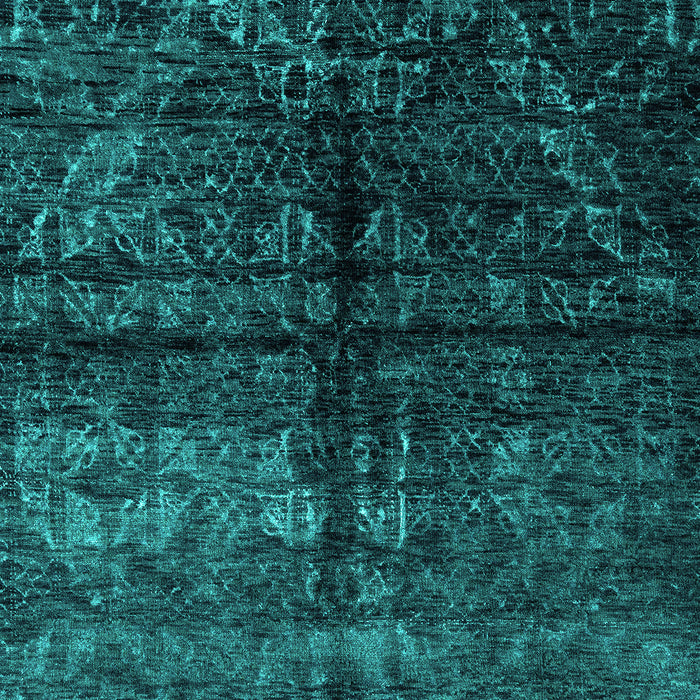 Machine Washable Abstract Turquoise Modern Area Rugs, wshabs4502turq