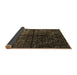 Sideview of Abstract Brown Modern Rug, abs4502brn