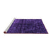 Sideview of Machine Washable Abstract Purple Modern Area Rugs, wshabs4502pur