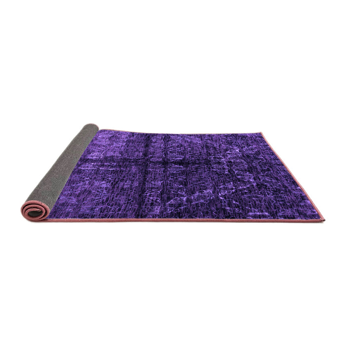 Sideview of Abstract Purple Modern Rug, abs4502pur