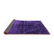 Sideview of Abstract Purple Modern Rug, abs4502pur