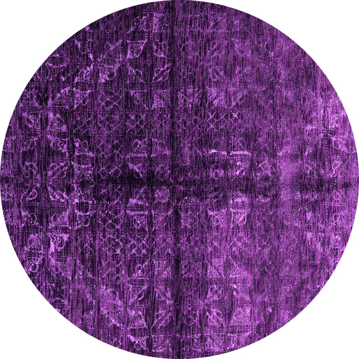 Round Abstract Pink Modern Rug, abs4502pnk