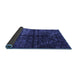 Sideview of Abstract Blue Modern Rug, abs4502blu