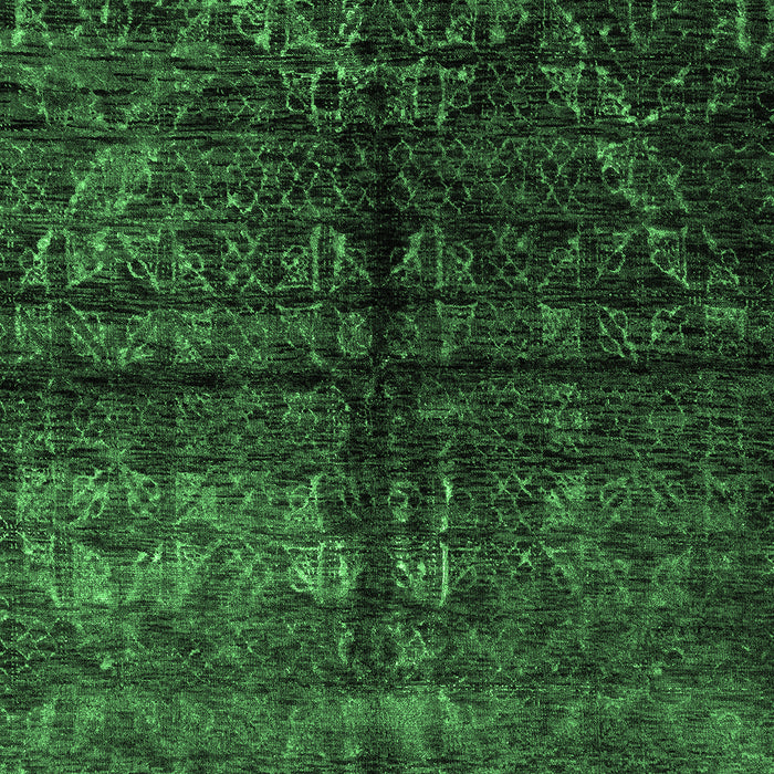 Machine Washable Abstract Emerald Green Modern Area Rugs, wshabs4502emgrn