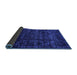 Sideview of Abstract Blue Modern Rug, abs4503blu