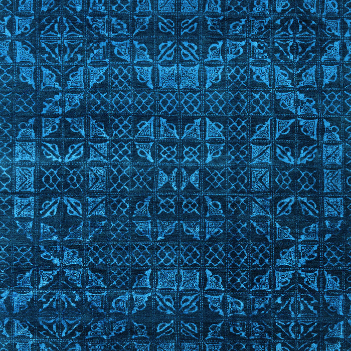 Square Abstract Light Blue Modern Rug, abs4503lblu