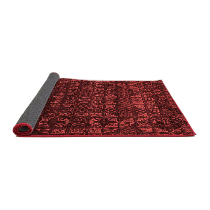 Abstract Red Modern Area Rugs