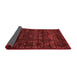 Abstract Red Modern Area Rugs