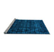 Sideview of Machine Washable Abstract Light Blue Modern Rug, wshabs4503lblu