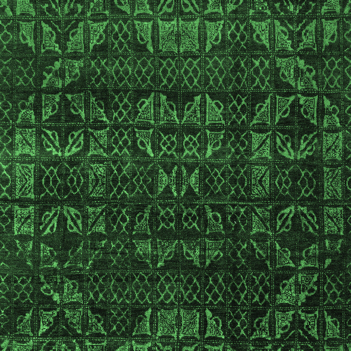 Abstract Emerald Green Modern Rug, abs4503emgrn