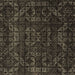 Square Abstract Brown Modern Rug, abs4503brn