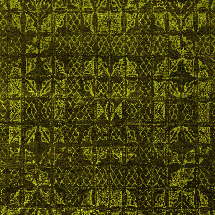 Abstract Yellow Modern Rug, abs4503yw