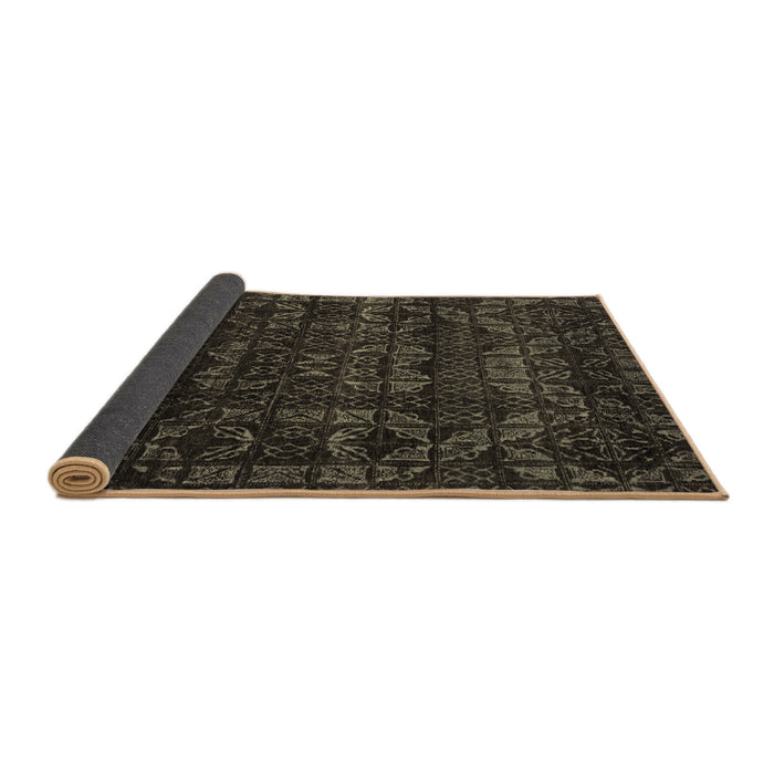 Sideview of Abstract Brown Modern Rug, abs4503brn