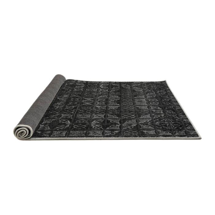 Sideview of Abstract Gray Modern Rug, abs4503gry
