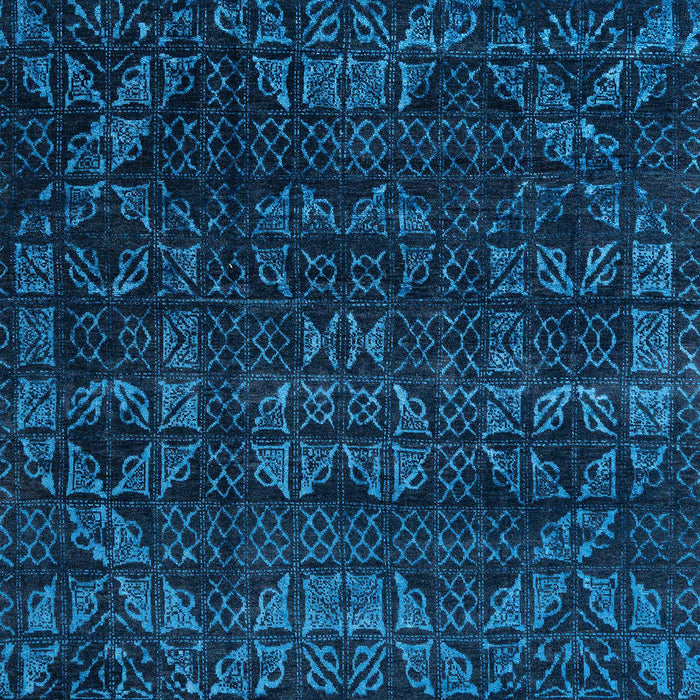 Abstract Bright Navy Blue Modern Rug, abs4503