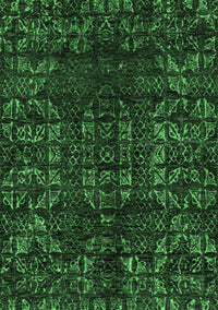 Abstract Emerald Green Modern Rug, abs4504emgrn