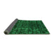 Sideview of Abstract Green Modern Rug, abs4504grn