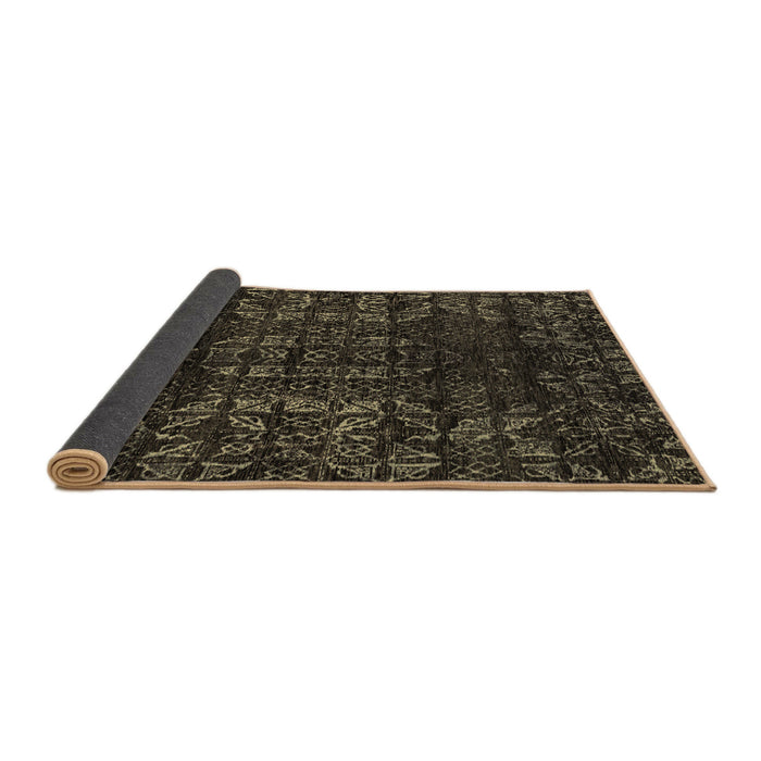 Sideview of Abstract Brown Modern Rug, abs4504brn
