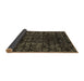 Sideview of Abstract Brown Modern Rug, abs4504brn