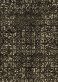 Abstract Brown Modern Rug, abs4504brn