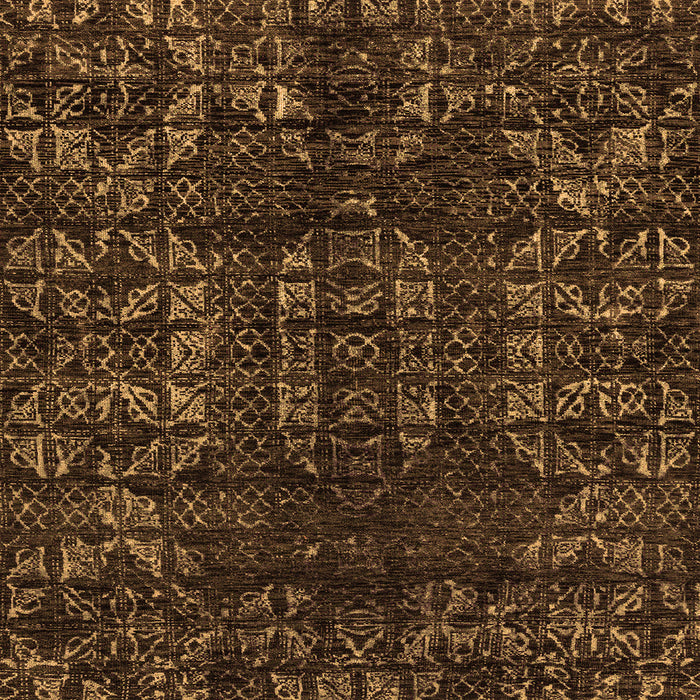 Square Abstract Orange Modern Rug, abs4504org