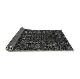 Sideview of Abstract Gray Modern Rug, abs4504gry