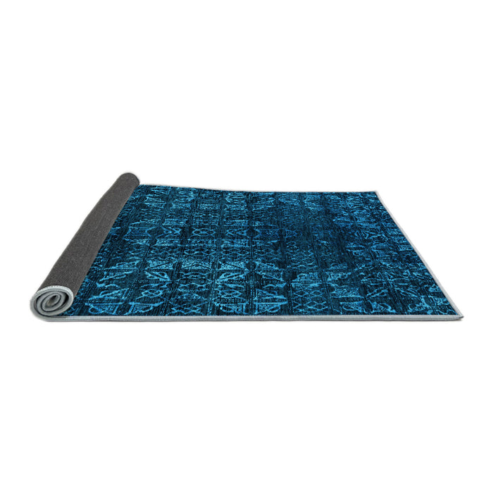 Sideview of Abstract Light Blue Modern Rug, abs4504lblu