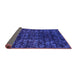 Sideview of Abstract Purple Modern Rug, abs4504pur