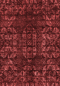 Abstract Red Modern Rug, abs4504red