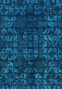 Abstract Light Blue Modern Rug, abs4504lblu