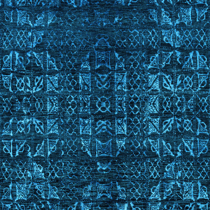 Abstract Light Blue Modern Rug, abs4504lblu